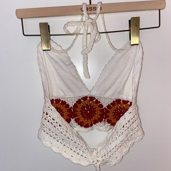 Sabo Skirt Two-Piece Crochet Bralette Set || White - Picture 11 of 16